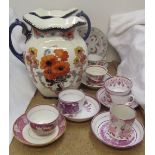 A pair of Marigold pattern jugs,