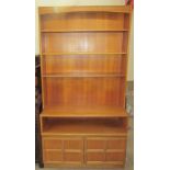 A Nathan furniture teak wall unit