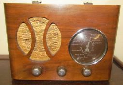 A walnut cased radio