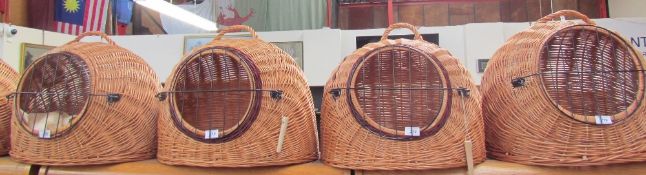 Five assorted cat baskets