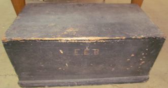 A pine coffer,