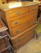 A Kling Colonial reproduction chest on chest