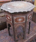 An Anglo Indian folding table