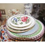 South Wales pottery plates together with children's plates,