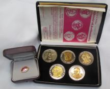 A National Historic Mint Great American Presidents “Double Eagle” commemorative five coin set,