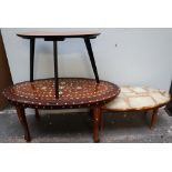 An inlaid table,