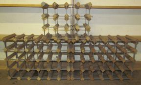 Three wine racks