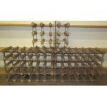 Three wine racks