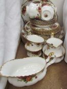 A Royal Albert Old Country roses pattern part tea set