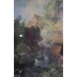 J Wesley A cottage in a landscape Oil on canvas Signed