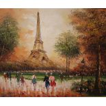 Burnett Paris Oil on canvas Together with maps and prints