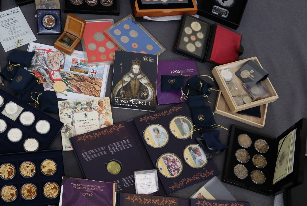 A collection of modern coins including two volumes of "Diana portraits of a princess", - Image 3 of 6