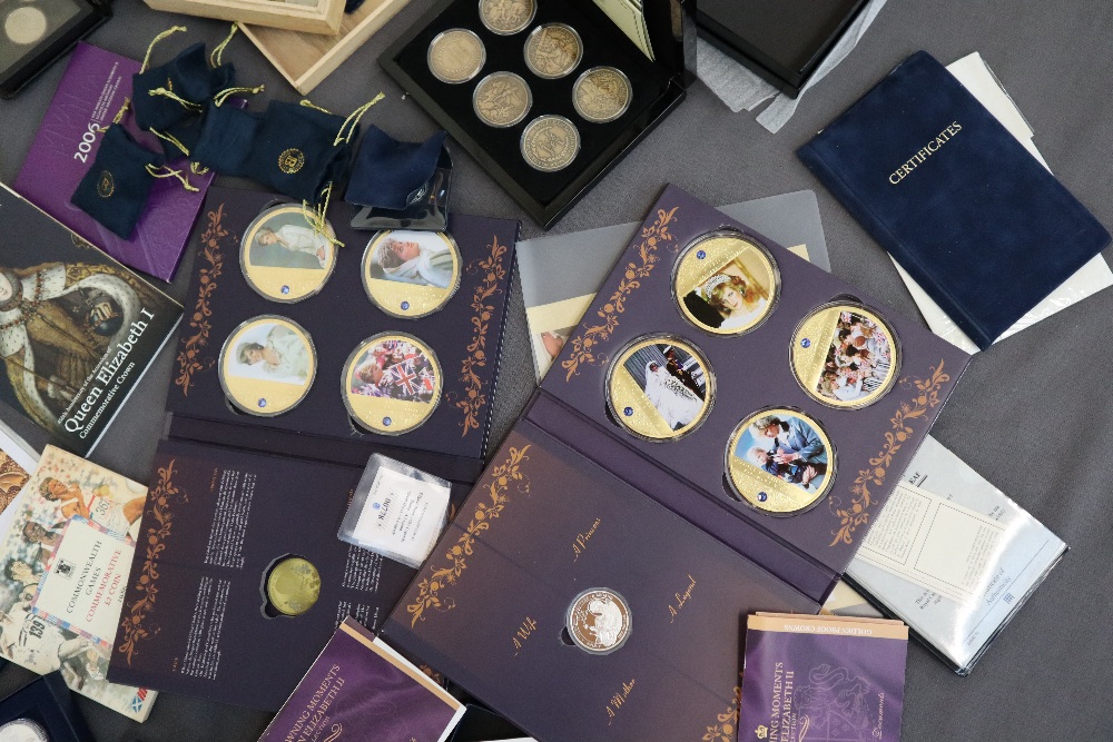 A collection of modern coins including two volumes of "Diana portraits of a princess", - Image 5 of 6