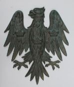 A large bronze Barclays Bank spread eagle advertising wall plaque,