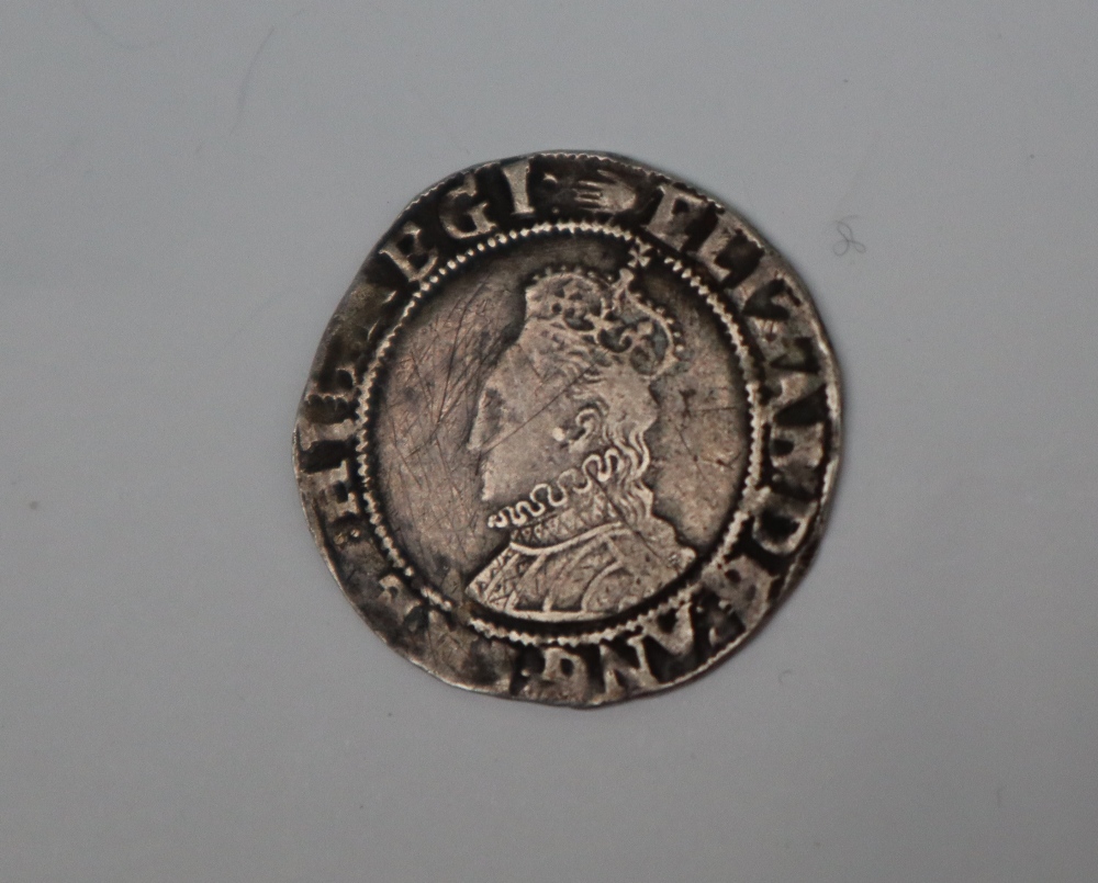 An Elizabeth II hammered silver shilling