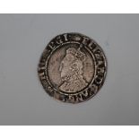 An Elizabeth II hammered silver shilling