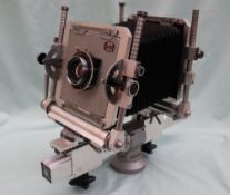 An MPP monorail large format camera, with Copal No1, 1:5,