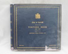 A City of Cardiff Visitors' Book, 1941-1942, Alderman James Hellyer, J.P.