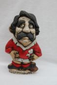 A John Hughes pottery Grogg - "Wildman Williams" in a Wales Jersey, No.