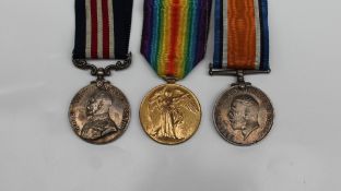 A George V Bravery in the Field medal issued to 515897 Pte C.A. Groves 14/Lond.