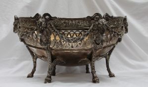 A magnificent George V silver table centrepiece,