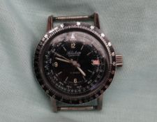 An Ollech & Wajs Gentleman's Selectron Computer divers / aviators wristwatch,
