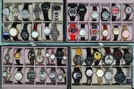 A collection of Gentleman's and Lady's wristwatches including Nelsonic, Timex, Skagen, Ruflex,