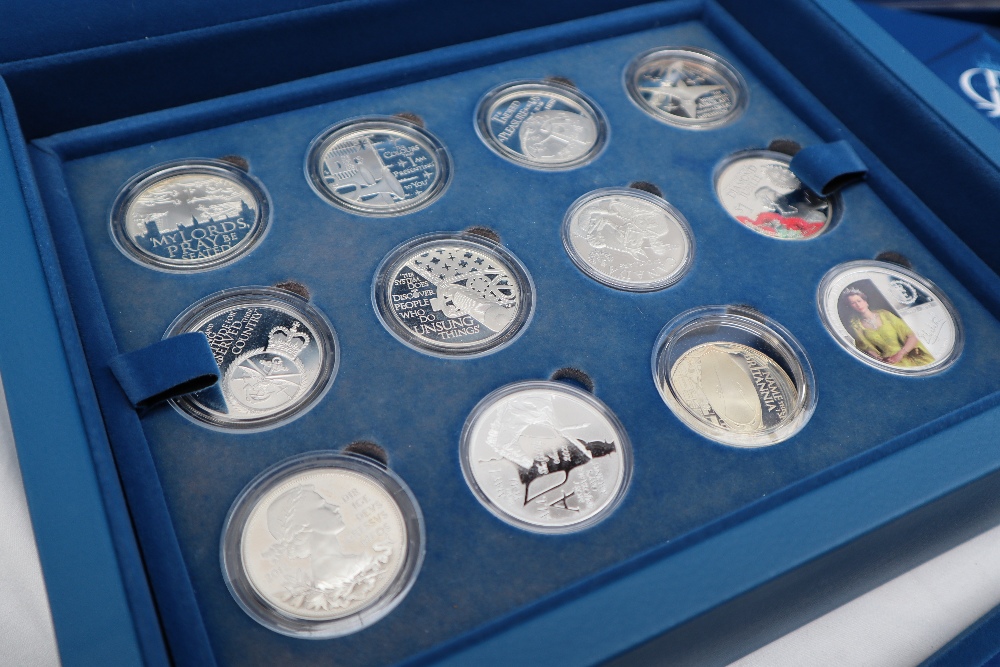 A Royal mint 2012 Queen's Diamond Jubilee coin set comprising a limited edition presentation of 15, - Image 3 of 5