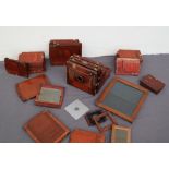 A 19th century mahogany Meagher whole plate camera,