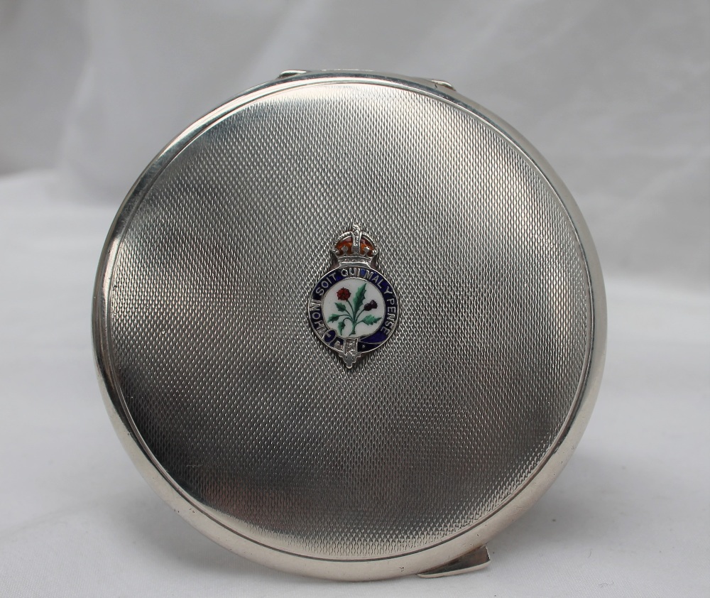A George VI Silver compact, - Image 2 of 4