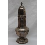 A George V silver sugar caster,