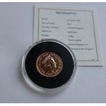 A 2017 UK Gold sovereign,