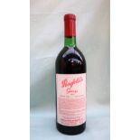 One bottle of Penfolds Grange, Bin 95, Vintage 1982,