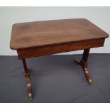 A Regency mahogany side table,