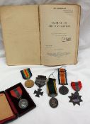 Two World War I medals including The British War Medal, The Victory Medal issued to 46886 Pte J. J.