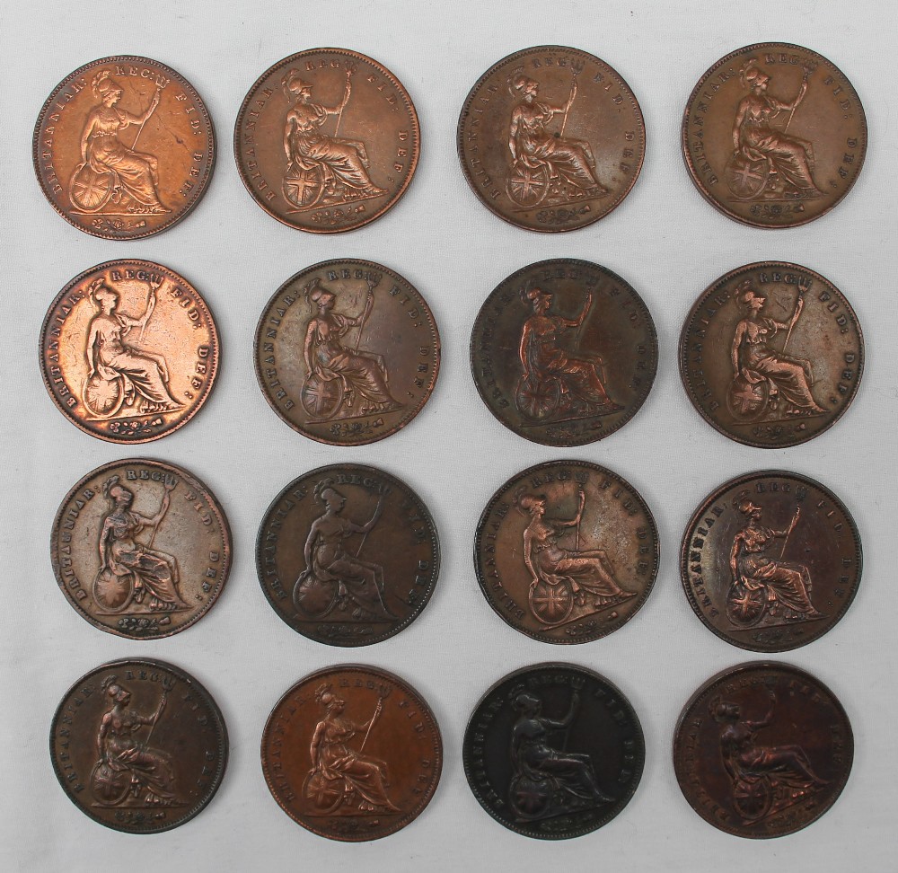 A collection of Victorian pennies with various dates from 1841-1859, - Image 2 of 2