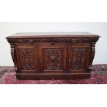 A 19th century low countries oak sideboard,