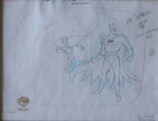 Batman: The animated series "Christmas with the joker", a Warner Bros genuine production Cel,