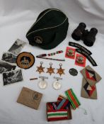 Five World War II medals including The War Medal, The Defence Medal, The Africa Star,