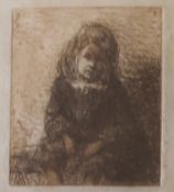 After James McNeill Whistler (1834-1903) "Little Arthur" A portrait of Arthur Charles Haden,