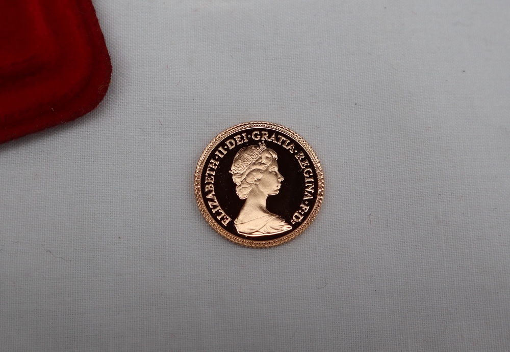 A 1980 gold proof half sovereign, - Image 2 of 2