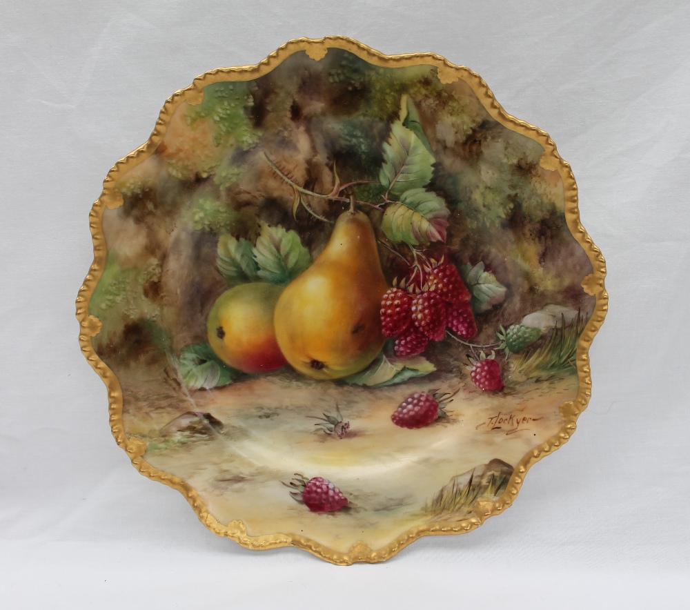 A Royal Worcester porcelain cabinet plate, - Image 2 of 4