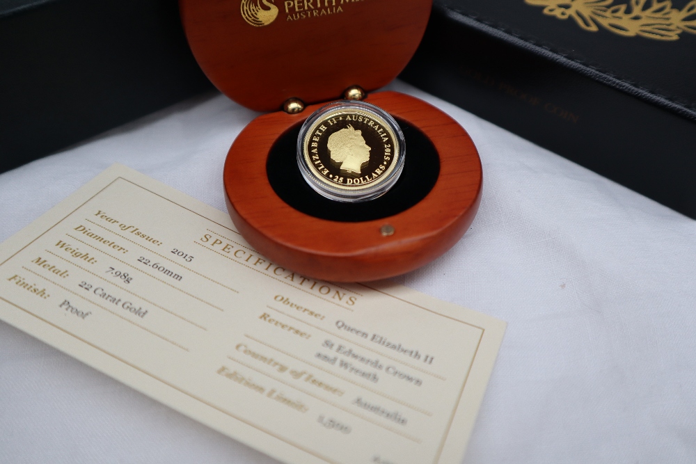 A 2015 Australian gold proof sovereign with certificate, - Image 2 of 3