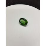 Un quartz vert pesant environ 15 cts -
