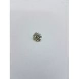 Diamant sur papier taille ancienne. - Poids env. 4 ct. M -