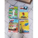 RECUEIL JOURNAL DE TINTIN - LOT DE 4 VOLUMES 27/48/55/59 -