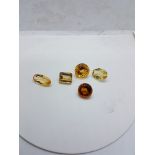 Lot de 5 citrines 50,3 cts -