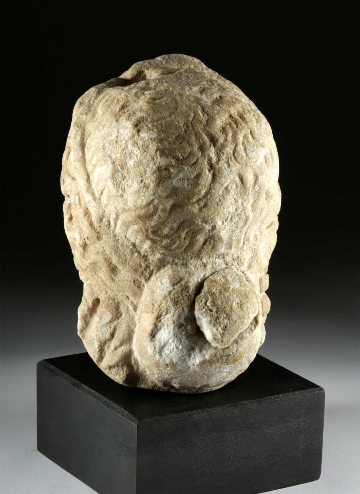 Romano-Egyptian Marble Head, ex-Sotheby Parke-Bernet - Image 4 of 4