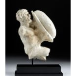 Hellenistic Period Tarentum Limestone Warrior