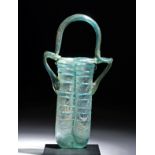 Roman Glass Double Unguentarium w/ Trailing